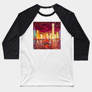 Night In Hong Kong Baseball T-Shirt